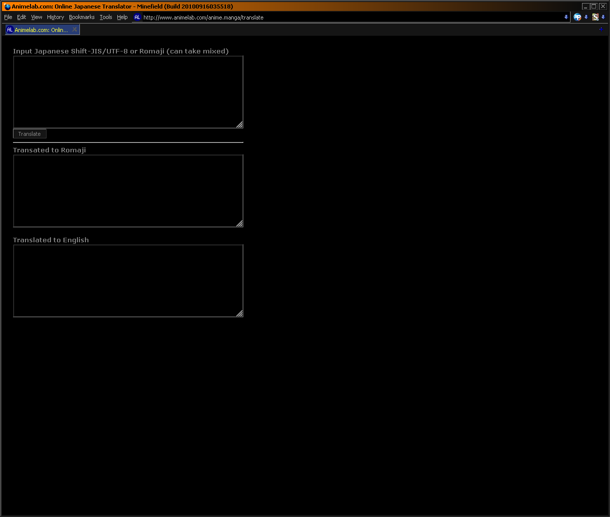 animelabs translator - dark
