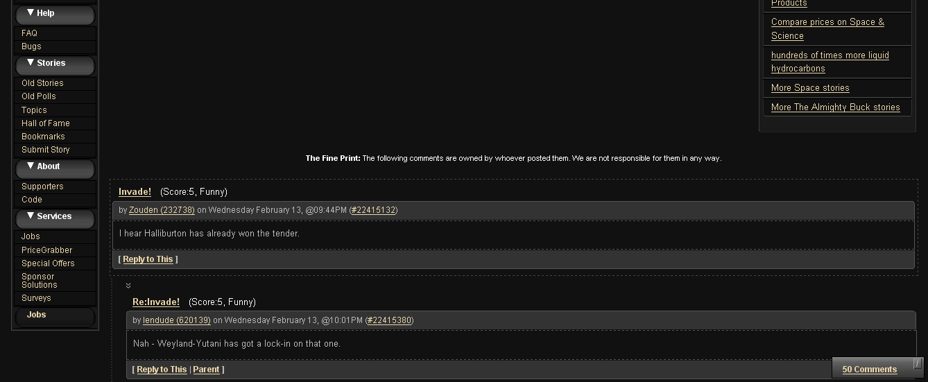 painted black - slashdot