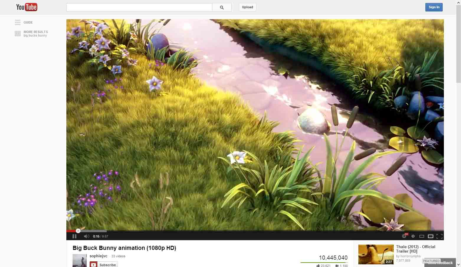 YouTube Native 720p Player (March 2013)