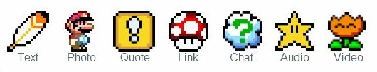 Mario Bros. Tumblr Menu
