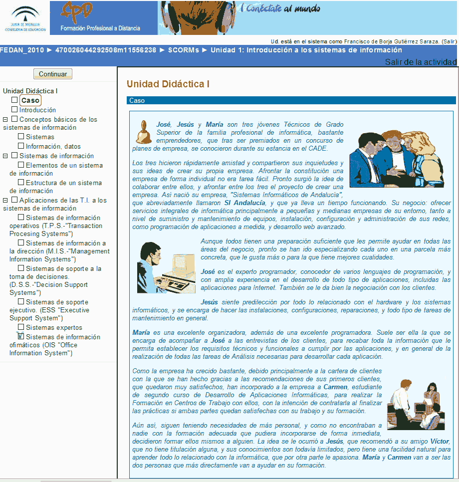 Vista mejorada formación a distancia de fp