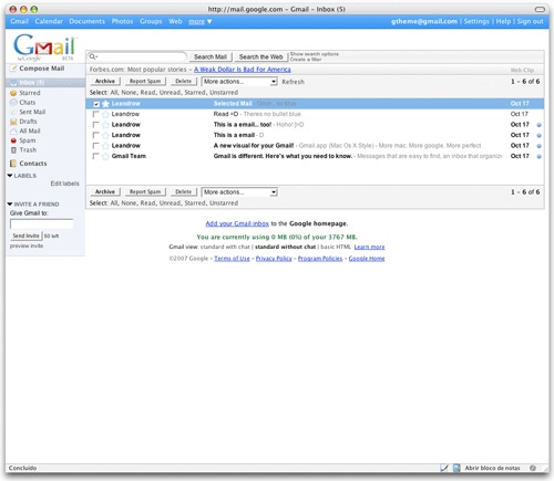 Gmail.app (Mac Os Style)