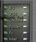 Bookmarks folders - black