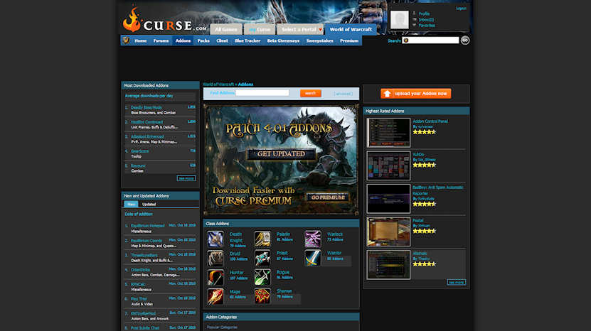 Dark Curse (WoW addons portal)
