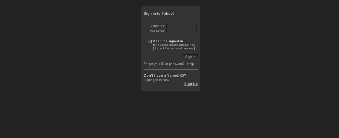 painted black - yahoo mail login