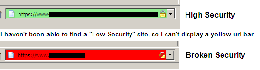 Change URL bar security colors
