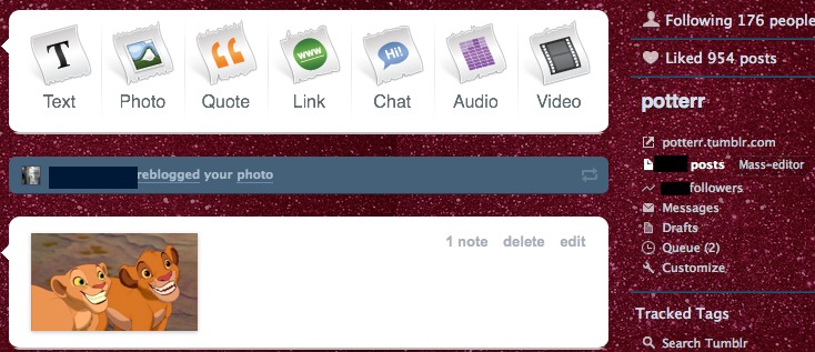 Pink Glitter Layout for Tumblr