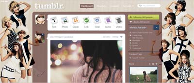 SNSD - Hoot Tumblr Dashboard #1 (by eletric-heart)