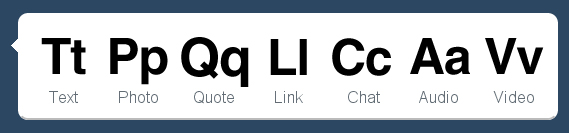 Helvetica Tumblr Dashboard Icons