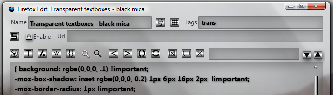 Textboxes (Fx UI) - black mica
