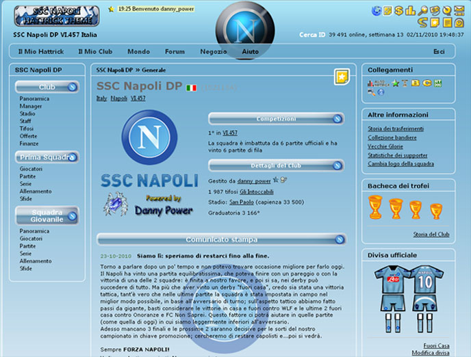 SSC Napoli Hattrick Theme v1.02