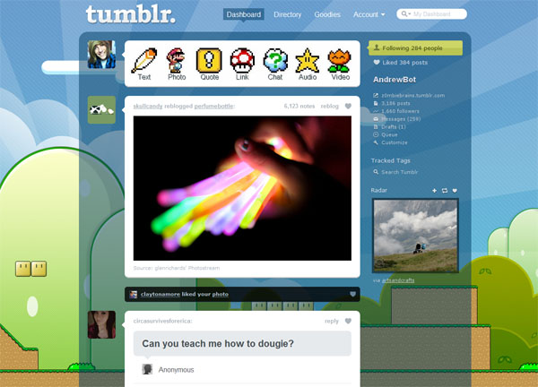 Super Mario Bros. Tumblr Dash theme (High Res)