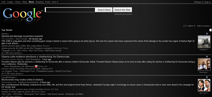 Google News Dark Carbon