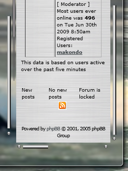 Scrollbar Silver (on glass )