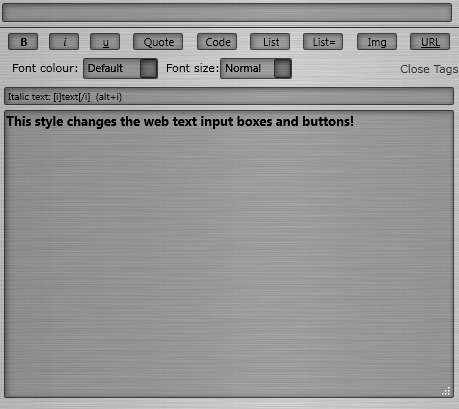 Text Input & Buttons - Fx4 - Black Mica