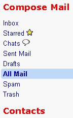 GMail NEW FORMAT Red Bold(s)