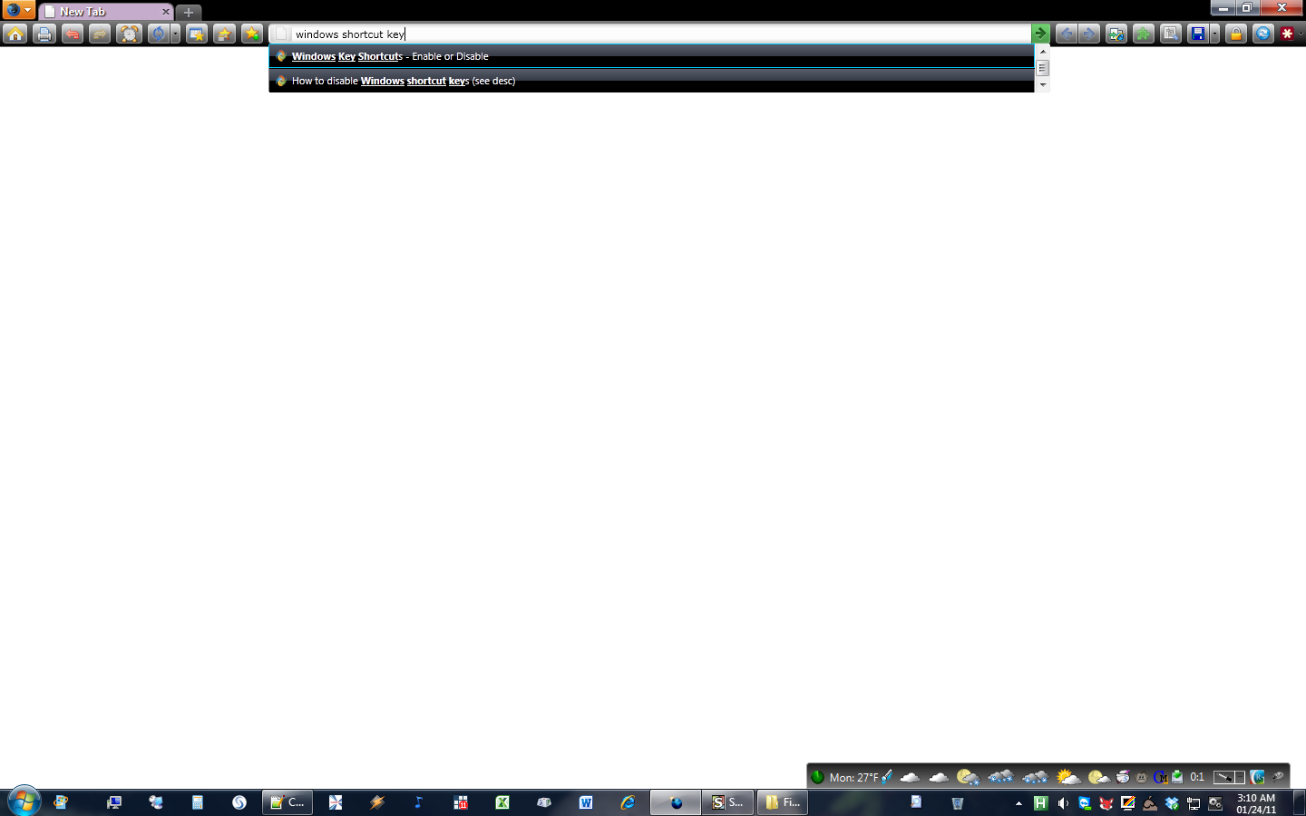 Firefox Dark Persona Optimized (Windows 7)