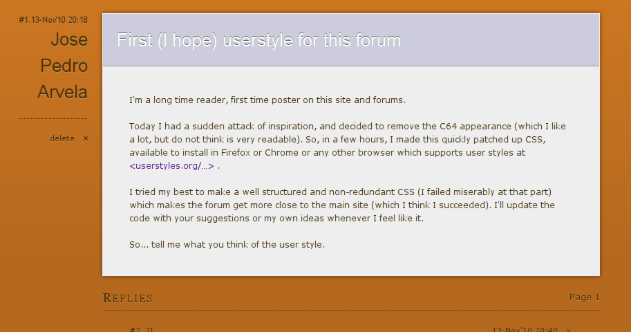 CamenDesign Forums with Main Site Look
