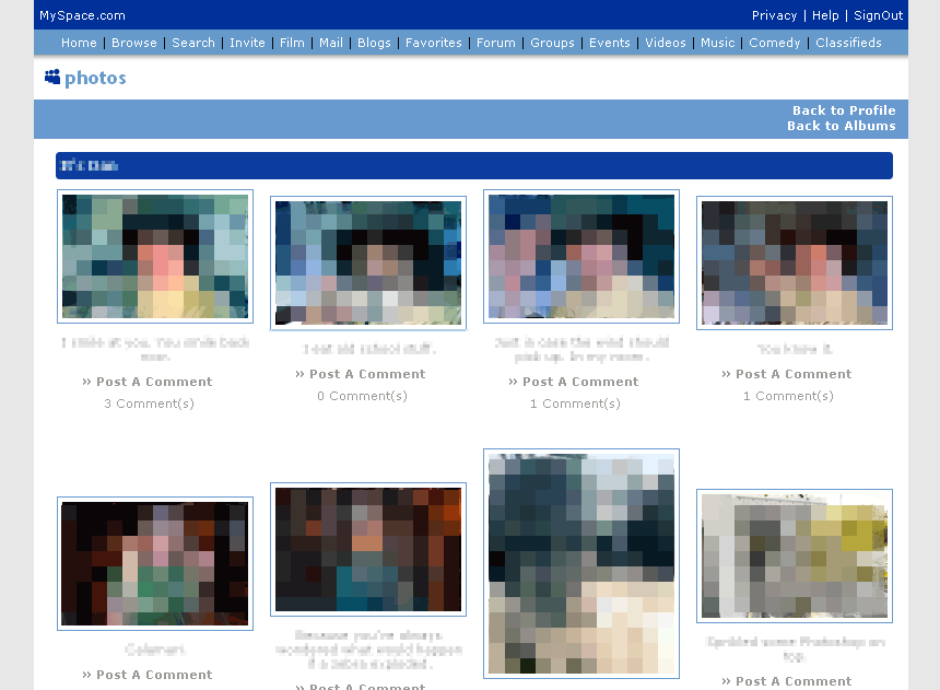 MySpace New Skin Style View More Pics