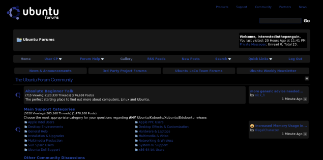 Ubuntuforums.org Black