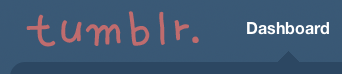 Cute font for the tumblr logo