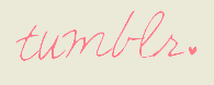 pink customized tumblr logo font