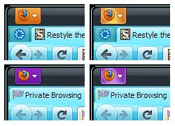 Firefox Menu Button, icon and dropmarker style