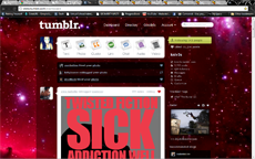 Blood Red Nebula Theme for TUMBLR