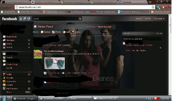 Facebook -The Vampire Diaries 2