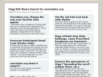 Firefox Feed Viewer: 2 columns