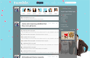 Heading to the Ground Tumblr Dashboard.