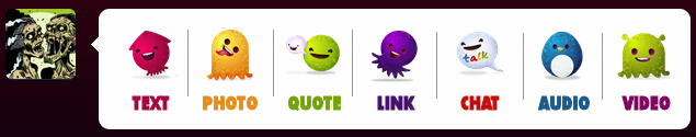 Cute Monsters New Post Menu