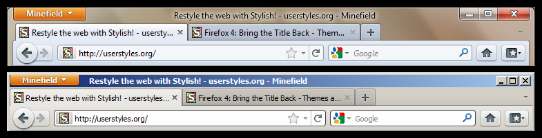 Firefox: Bring the Title Back