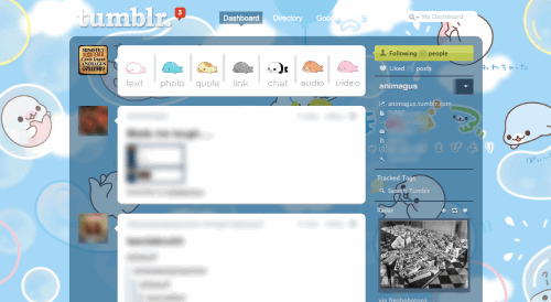 mamegoma tumblr dashboard
