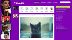 Bill Kaulitz w/ purple background