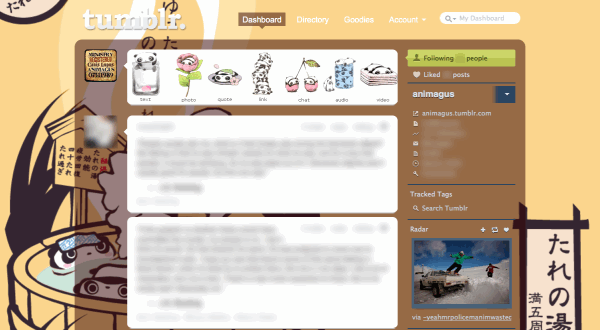 tarepanda tumblr dashboard