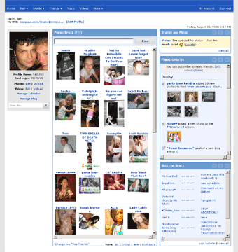 MySpace - Updated Home Rearranged