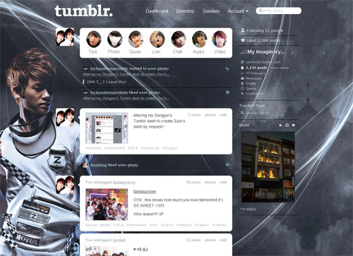 ZE:A Hyungshik's Tumblr Dashboard V1