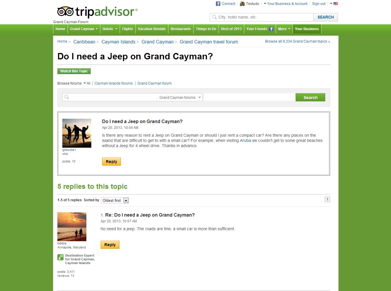 TripAdvisor Forum Enhancements (Tweaked)