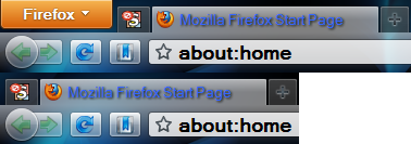 Hide Firefox App Menu Button on Titlebar - Fx 4+