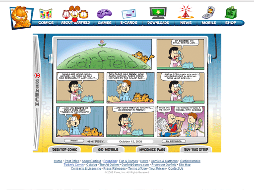 garfield.com/comics (by danny)