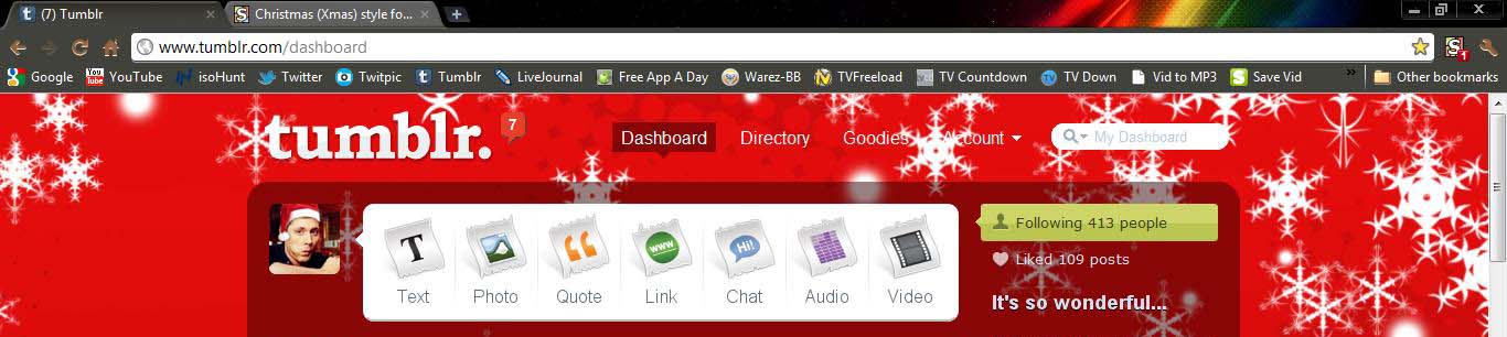 Christmas (Xmas) style for Tumblr