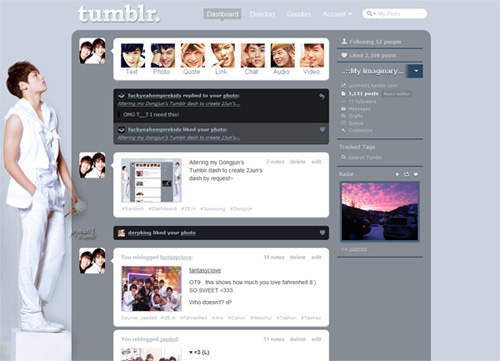ZE:A Dongjun's Tumblr Dashboard V1