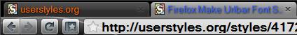 Firefox Make Urlbar Font Size Bigger
