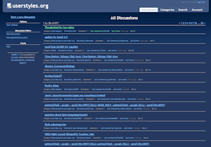 userstyles.org - dark blue redesign.
