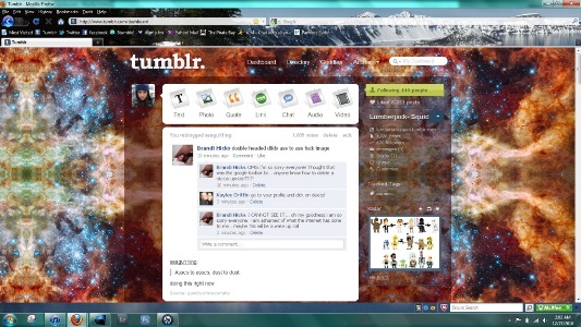 space tumblr theme (red center)