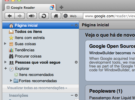 Google Reader for Snow Leopard - Improved (FF)