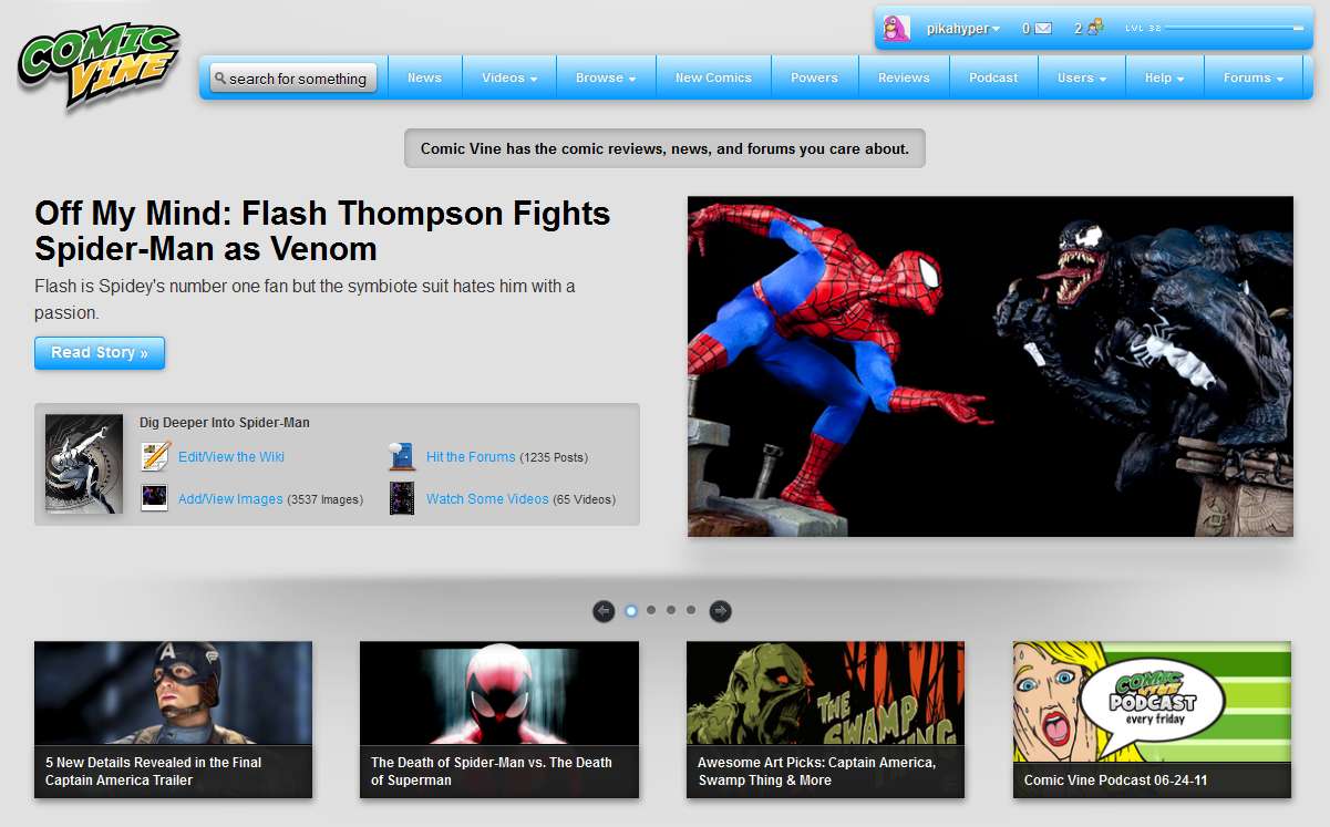 ComicVine Remix - Blue