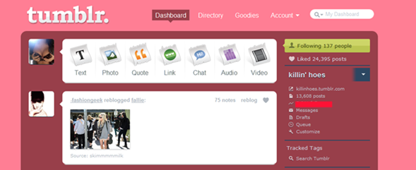 Pink Tumblr xx