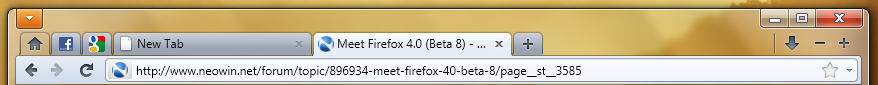 Firefox 4 - Minimalistic